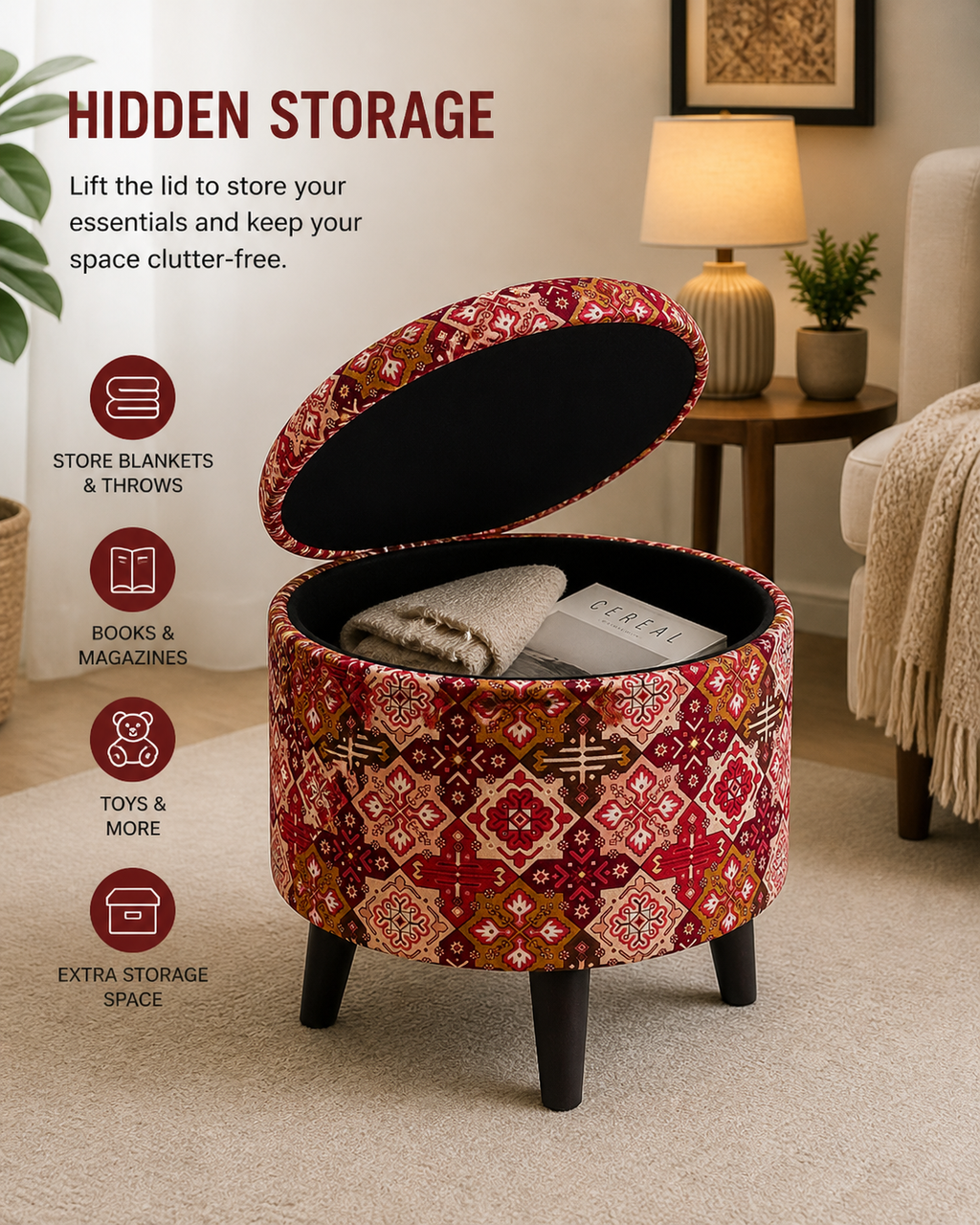 Ethnic Designer Ottoman Stool