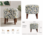 Floral Designer Ottoman Stool